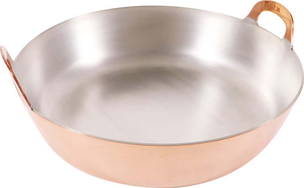 Amazon｜カンダ 銅揚鍋 36cm 002059｜揚げ鍋・天ぷら鍋 オンライン通販